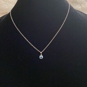 set...chain with pendant and earrings...blue color ..silver 925